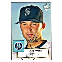 689794 Jon Huber Autographed Seattle Mariners, JZ 2006 Topps 52 Rookie No.12 Baseball Card