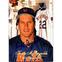 689876 Kevin Mcreynolds Autographed New York Mets 1994 Donruss Studio No.118 Baseball Card