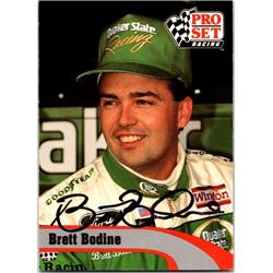 700110 Brett Bodine Autographed Auto Racing, NASCAR & SC 1992 Pro Set No.146 Trading Card -  Autograph Warehouse