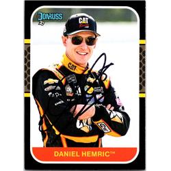 700172 Daniel Hemric Autographed NASCAR Driver, SC 2020 Donruss No.142 Trading Card