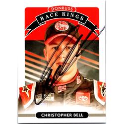 700174 Christopher Bell Autographed NASCAR, Auto Racing & SC 2021 Donruss Race Kings No.8 Trading Card