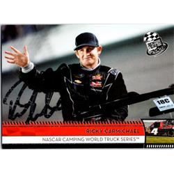 700181 Ricky Carmichael Autographed NASCAR Driver, SC 2009 Press Pass Rookie Recap No.168 Trading Card