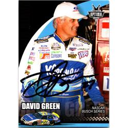 700191 David Green Autographed NASCAR Driver, SC 2006 Press Pass Optima No.39 Trading Card