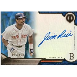 700250 Jim Rice Autographed Boston Red Sox 2016 Topps Tribute Refractor No.TAJRI LE 56-150 Baseball Card