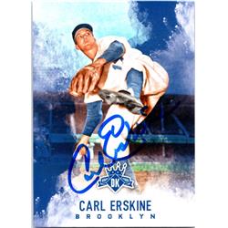 700263 Carl Erskine Autographed Brooklyn Dodgers, SC 2017 Panini Diamond Kings No.6 Baseball Card -  Autograph Warehouse