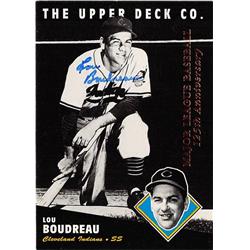 700267 Lou Boudreau Autographed Cleveland Indians 1994 Upper Deck All Time Heroes No.204 Gold Baseball Card