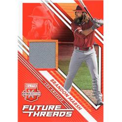 700785 Brandon Marsh Player Worn Jersey Patch Los Angeles Angels 2021 Panini Elite Extra Future Threads No.FTBM LE 90-199 Baseball Card