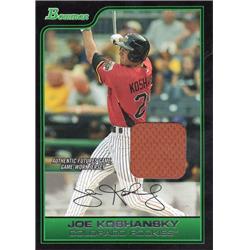 700806 Joe Koshansky Player Worn Jersey Patch Colorado Rockies 2006 Bowman No.FG25 Baseball Card