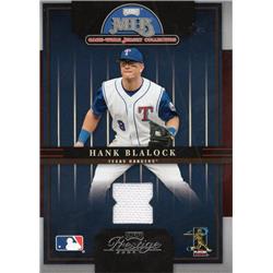 700819 Hank Blalock Player Worn Jersey Patch Texas Rangers 2005 Playoff Prestige No.9 Baseball Card