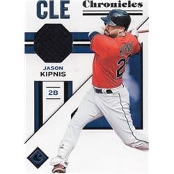 700846 Jason Kipnis Player Worn Jersey Patch Cleveland Indians 2019 Panini Chronicles No.CSJK Baseball Card