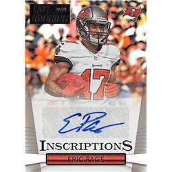 700925 Eric Page Autographed Tampa Bay Buccaneers 2014 Panini Inscriptions No.IEP Football Card -  Autograph Warehouse
