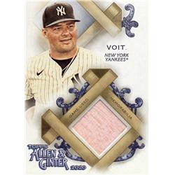 687793 Luke Voit Player Used Bat Patch New York Yankees 2020 Topps Allen & Ginter No.FSRALV Baseball Card