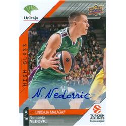 687980 Nemanja Nedovic Autographed Unicaja Malaga, Serbia 2018 Upper Deck High Gloss No.31 Basketball Card