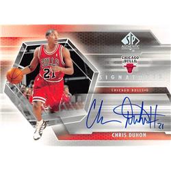 688059 Chris Duhon Autographed Chicago Bulls 2005 Upper Deck SP Signatures No.SPCD Basketball Card