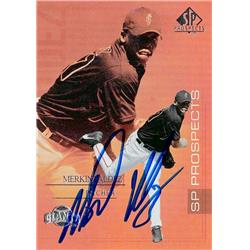 688323 Merkin Valdez Autographed San Francisco Giants, FT 2004 Upper Deck SP Prospects No.117 Baseball Card