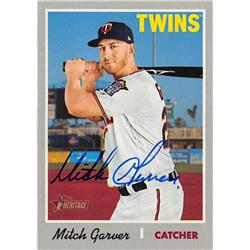 688335 Mitch Garver Autographed Minnesota Twins 2019 Topps Heritage No.383 Baseball Card