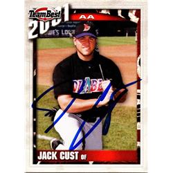 688466 Jack Cust Autographed El Paso Diablos 2001 Team Best Rookie No.32 Baseball Card