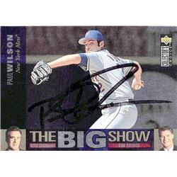688533 Paul Wilson Autographed New York Mets 1997 Upper Deck Foil the Big Show No.33 Baseball Card