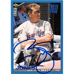 688694 Bobby Jones Autographed New York Mets 1994 Upper Deck No.149 Baseball Card -  Autograph Warehouse