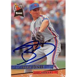 688705 Bobby Jones Autographed New York Mets 1993 Fleer Ultra Rookie No.429 Baseball Card -  Autograph Warehouse