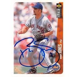688706 Bobby Jones Autographed New York Mets 1996 Upper Deck No.222 Baseball Card