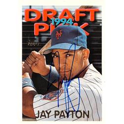 688738 Jay Payton Autographed New York Mets 1995 Topps Draft Rookie No.443 Baseball Card