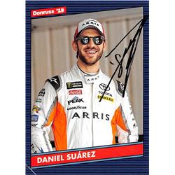 689179 Daniel Suarez Autographed NASCAR Driver, Auto Racing & SC 2019 Donruss No.126 Trading Card