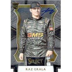 689203 Kaz Grala Autographed NASCAR, Auto Racing & SC 2017 Panini Select Rookie Refractor No.86 Trading Card