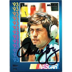 689205 Mike Joy Autographed Auto Racing, NASCAR & SC 1993 Maxx Premier No.215 Trading Card