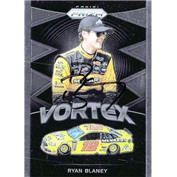 689370 Ryan Blaney Autographed NASCAR Driver, Auto Racing & SC 2018 Panini Prizm Vortex No.58 Trading Card