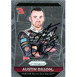 689373 Austin Dillon Autographed Auto Racing, NASCAR & SC 2016 Panini Prizm No.3 Trading Card