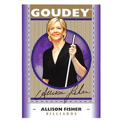 689477 Allison Fisher Autographed Billiards, Pool & Snooker 2019 Upper Deck Goodwin Champions Goudey No.G4 Trading Card