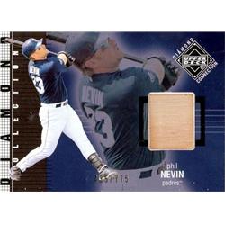 675777 Phil Nevin Player Used Bat Patch San Diego Padres 2002 Upper Deck Diamond Connection No.405 Baseball Card