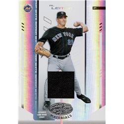 675790 Al Leiter Player Worn Jersey Patch New York Mets 2004 Leaf Certified Materials Refractor No.6 LE 23-200 Baseball Card