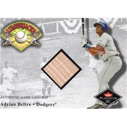675796 Adrian Beltre Player Used Bat Patch Los Angeles Dodgers 2001 Fleer Lumberjacks No.AB Baseball Card