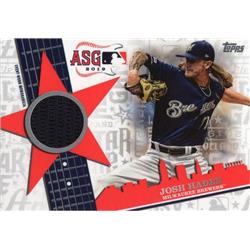 675836 Josh Hader Player Worn Jersey Patch Milwaukee Brewers 2020 Topps All Star No.ASSRJH Baseball Card