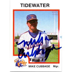 676318 Mike Cubbage Autographed Tidewater Mets 1987 Procards No.2483 Baseball Card