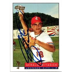 676385 Gerald Witasick Autographed Johnson City Cardinals 1993 Fleer Excel Rookie No.275 Baseball Card