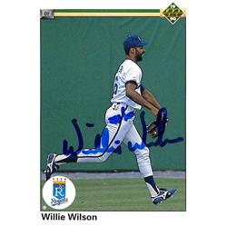 676473 Willie Wilson Autographed Kansas City Royals 1990 Upper Deck No.349 Baseball Card -  Autograph Warehouse
