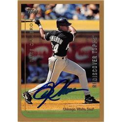 676511 Mike Cameron Autographed Chicago White Sox 1999 Topps No.173 Baseball Card