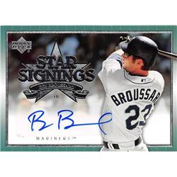 676561 Ben Broussard Autographed Seattle Mariners 2007 Upper Deck Star Signings No.SSBO Baseball Card