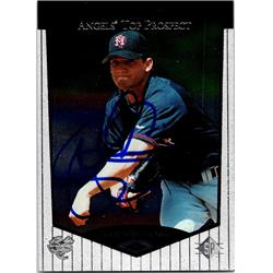 676571 Scott Schoeneweis Autographed Anaheim Angels 1997 Upper Deck Top Prospect No.14 Baseball Card