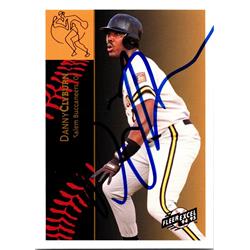 676735 Danny Clyburn Autographed Salem Buccaneers 1994 Fleer Excel No.251 Baseball Card