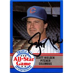 677089 Scott Nielsen Autographed Columbus Clippers 1988 Procards No.AAA11 Baseball Card