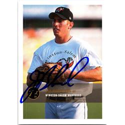 677094 Joe Borchard Autographed Winston Salem Warthogs 2000 Just Minors Rookie No.209 Baseball Card