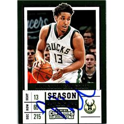 677218 Malcolm Brogdon Autographed Milwaukee Bucks 2017 Panini Contenders Season Ticket No.38 Basketball Card