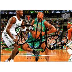 677219 David West Autographed New Orleans Hornets 2008 Upper Deck No.128 Basketball Card
