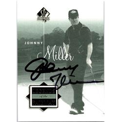 677336 Johnny Miller Autographed PGA Tour, BYU Cougars & SC 2002 Upper Deck Legends No.52SPA Golf Card