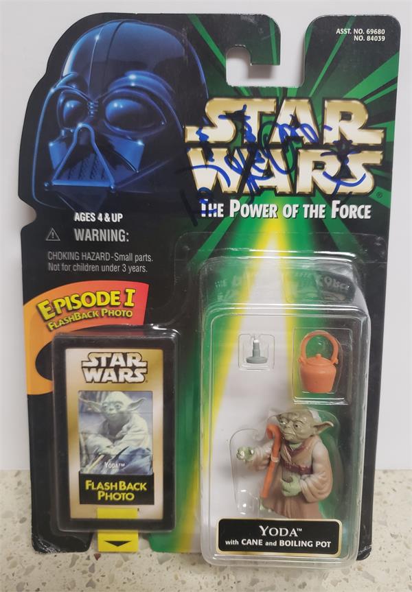 748266 Frank Oz Autographed Yoda Star Wars Toy - Signed to Jim 8 Box 1998