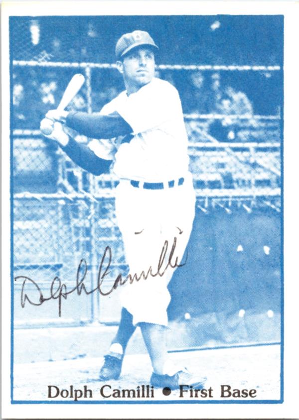 780847 Dolph Camilli Autographed Baseball Card - 1941 Brooklyn Dodgers 1978 TCMA No.11